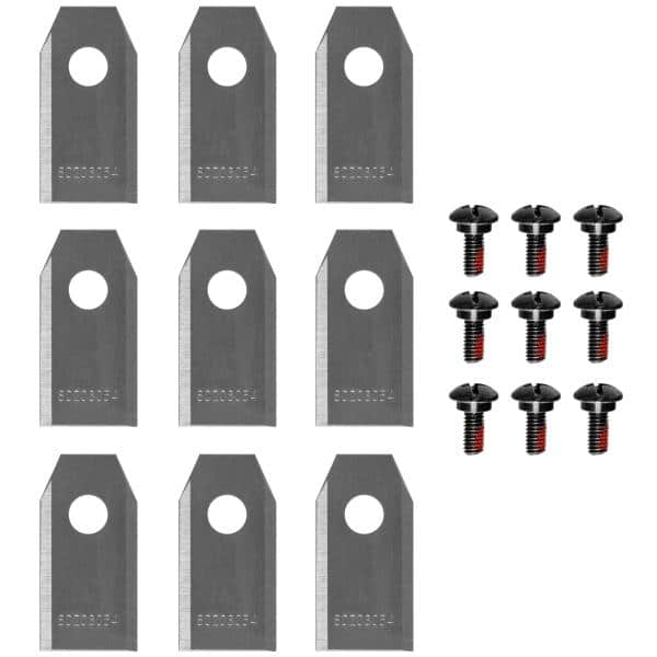 Pakke med 9 knive m/skruer